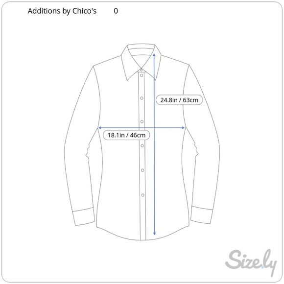 Additions by Chicos 3/4 Sleeve Button Shirt Jacket - Picture 5 of 5